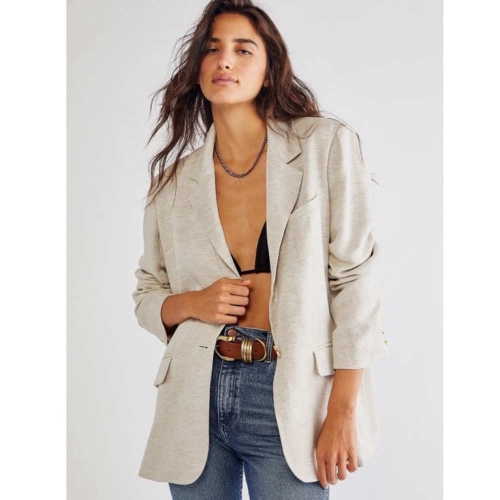 NWT Free People Crosby Blazer - Ivory